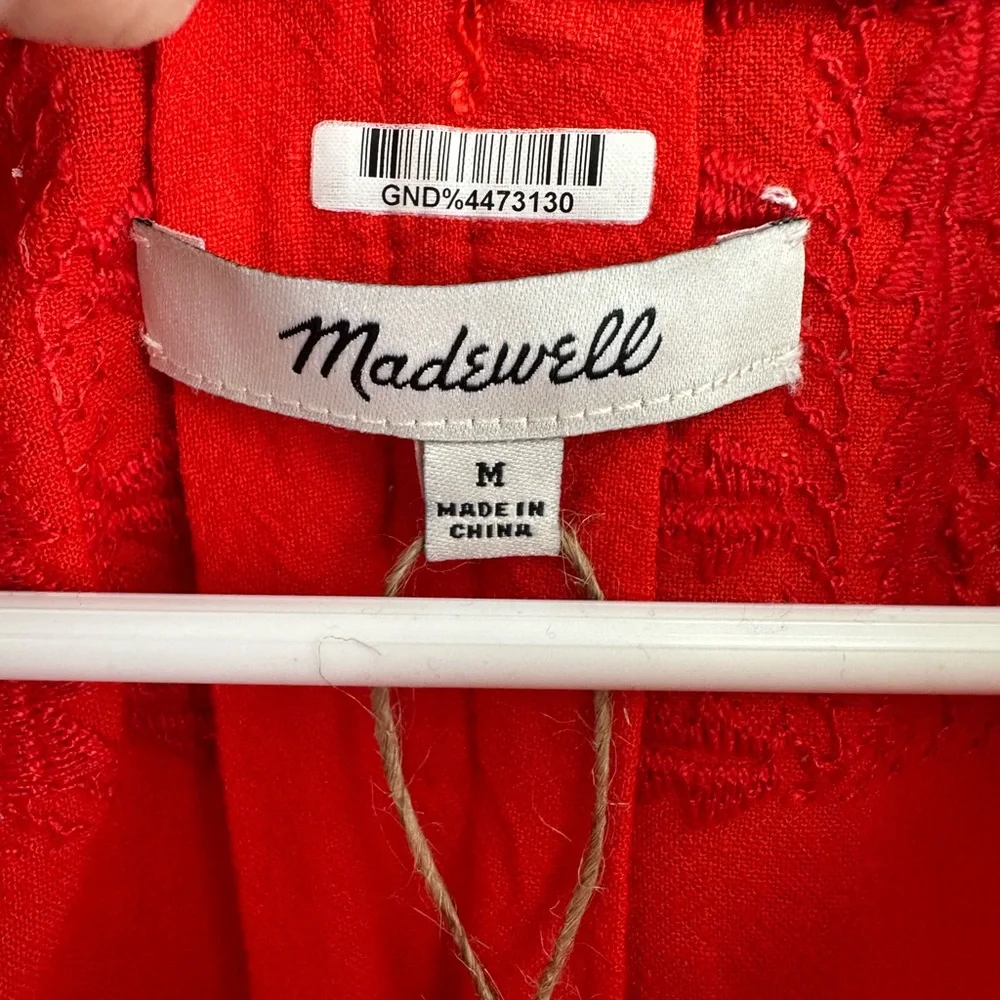 Madewell Red Dress with Belt - Picture 9 of 9